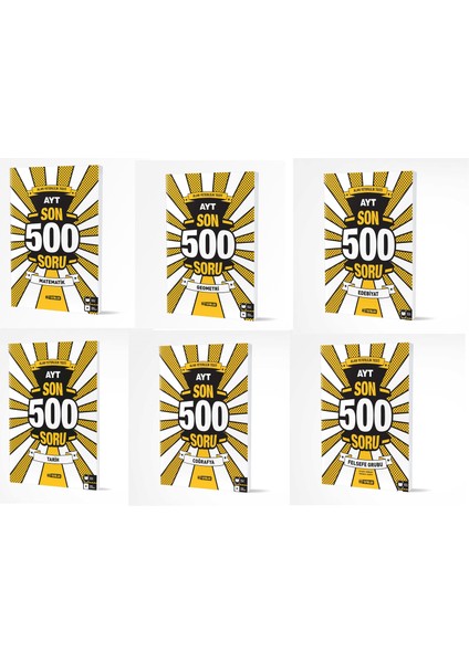 AYT Eşit Ağırlık Son 500 Soru Seti Yeni 2022