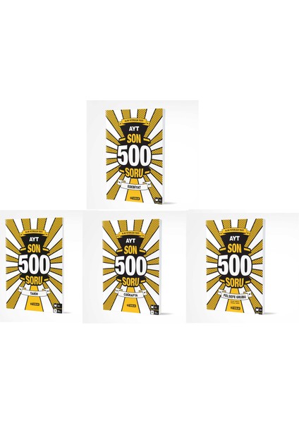 AYT Sözel Son 500 Soru Seti Yeni 2022