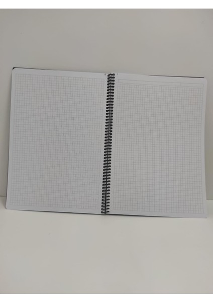 Metal Notes Spiralli Plastik Kapak Defter A4 80 Yaprak Kareli (4470) Gıpta