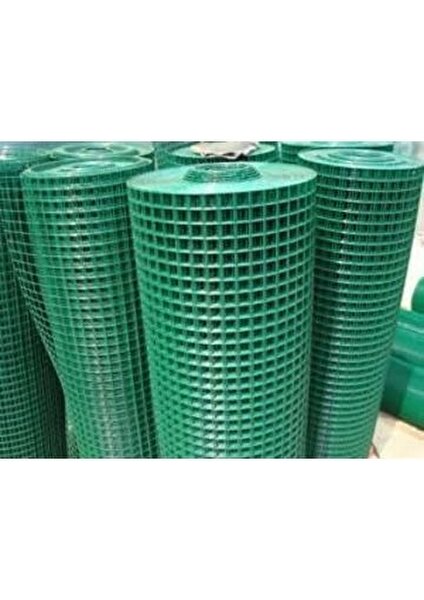 Pvc Kaplı Puntalı Yeşil Tel 12X12 Gözaralıklı 150M Eninde-Kafes Teli-Kümes TELI-150X3METRE