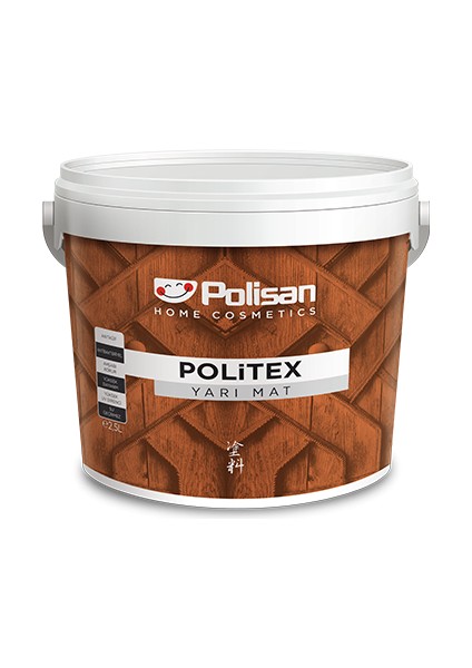 Politex Yarımat Ceviz 2,5 Lt Su Bazlı