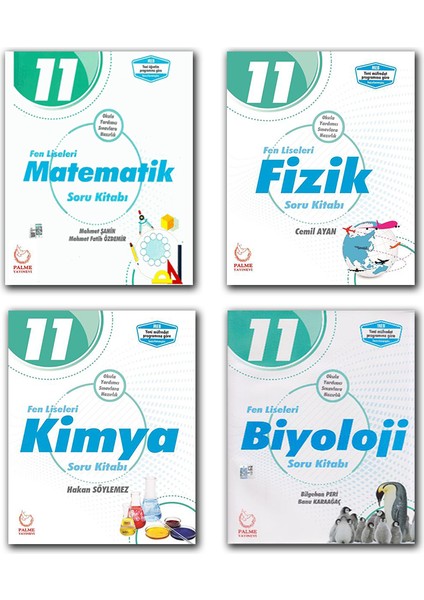 11. Sınıf Fen Liseleri Sayısal Soru Bankası Set 4 Kitap Matematik Fizik Kimya Biyoloji