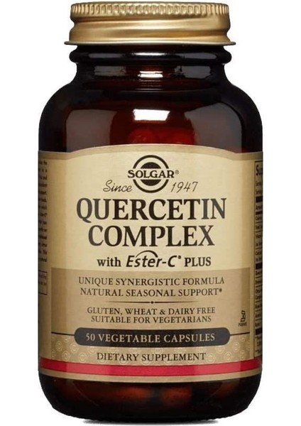 Biotin 5000 Mcg 50 Kapsül+Solgar Quercetin Complex With Ester-C Plus 50 Tablet