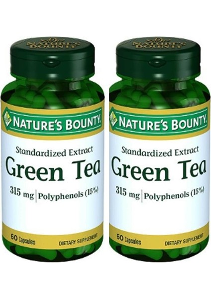 Green Tea Extract 315 Mg 60 Kapsül 2 Adet