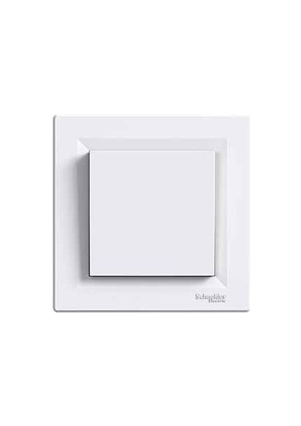 Asfora Beyaz Light Anahtar (Zil-Kapı Otomatiği) + Çerçeve