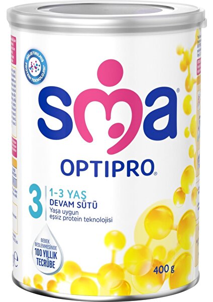 Sma Optipro 3 Bebek Devam Sütü 1-3 Yaş 400 gr