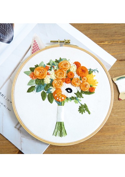 Kasnaklı Goblen Etamin Nakış Işleme Seti 20X20 cm 511161