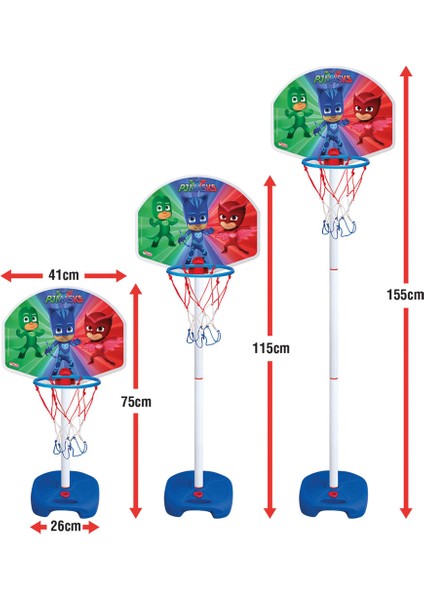 03403 Pjmasks Basketbol Set Ayaklı 155 cm