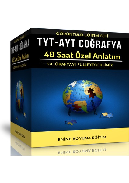 TYT-AYT Coğrafya Görüntülü Eğitim Seti (40 Saat Özel Anlatım)