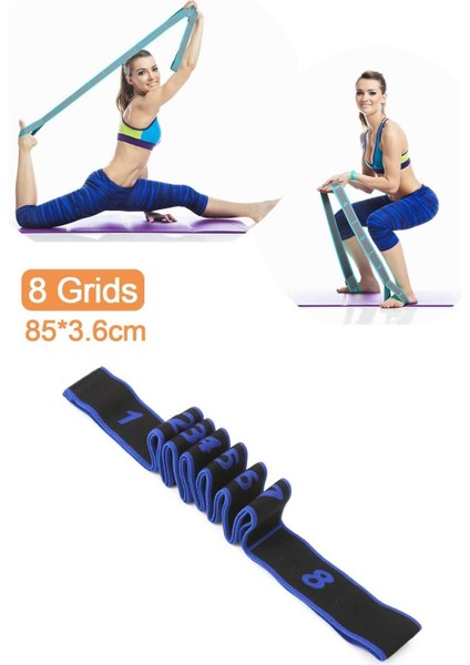 8 Farklı Seviyeli Direnç Bandı Spor Egzersiz Aerobik Pilates Squat Lastiği Fitness Yoga fiyatları