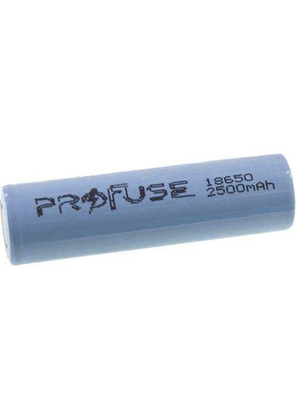 18650 3.7 V 2500MAH Li-Ion Şarjlı Pil
