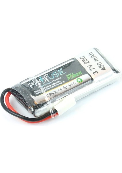 3.7 V 1s Lipo Batarya-Pil 450 Mah 25C - Mikro Drone Pili