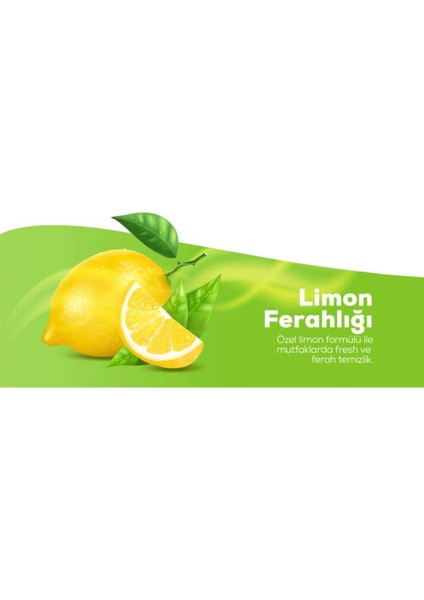 Limon Kokulu Mutfak Bezi 3lü x 2 Paket