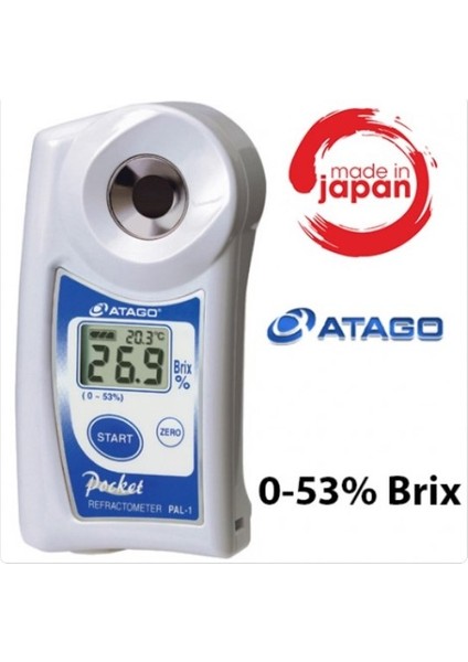 Atago Pal-1 Dijital Refraktometre 0-53 Brix