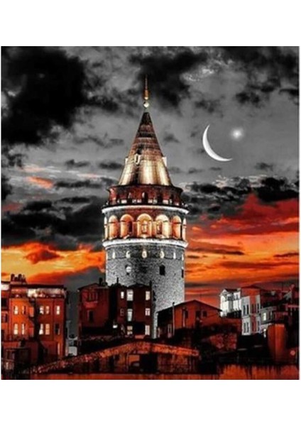 Galata Kulesi Renkli Sayılarla Boyama Seti