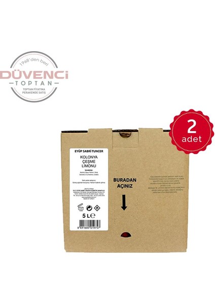 Çeşme Limonu Kolonyası 5 lt x 2 fiyatları