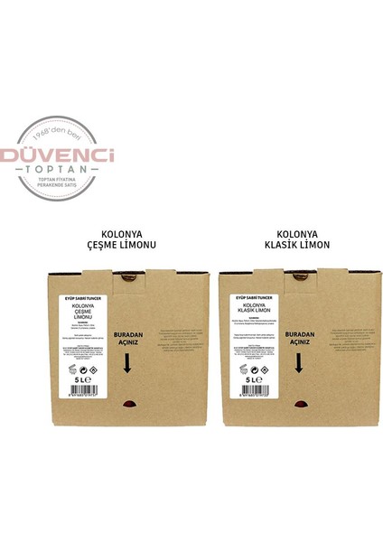 Çeşme Limonu Kolonyası 5 lt - Bag In A Box fiyatları