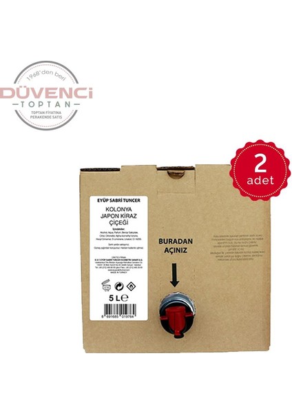 Japon Kiraz Çiçeği Kolonyası 5 lt x 2