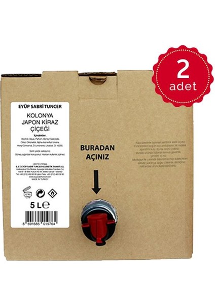 Japon Kiraz Çiçeği Kolonyası 5 lt x 2 fiyatları