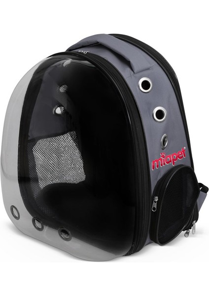 Miapet Şeffaf Fileli Astronot Kedi Köpek Taşıma Çantası 42X22X33 cm Gri fiyatları