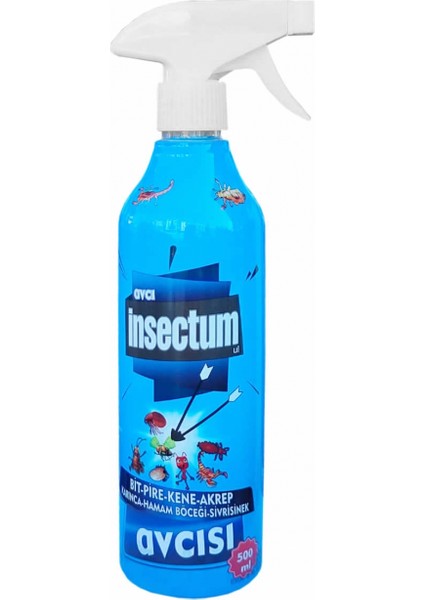 Insectum - Pire Kene Akrep Karınca Hamam Böceği Sivrisinek Kovucu Sprey 500 ml