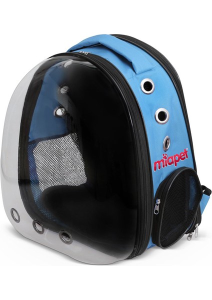 Miapet Şeffaf Fileli Astronot Kedi Köpek Taşıma Çantası 42X22X33 cm Mavi fiyatları