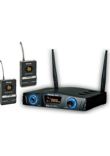 K-312 Uhf Çift Kanal 2 Yaka Mikrofon