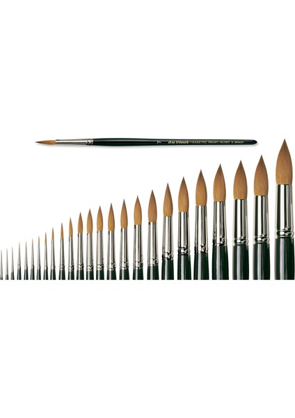 Maestro Seri 10 Kırmızı Samur Kılı Fırça No:24 modelleri