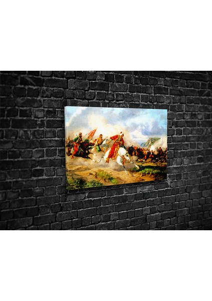 Josef Von Brandt- Battle Of Mohacs Kanvas Tablo