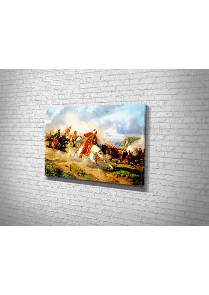 Josef Von Brandt- Battle Of Mohacs Kanvas Tablo