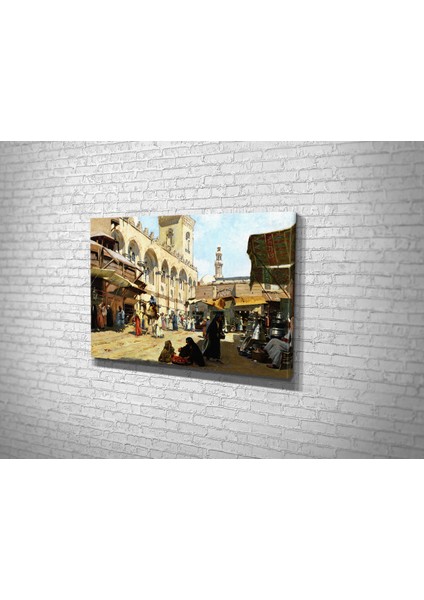 Alberto Rossi- Arabischer Markt In Kaloun Kanvas Tablo