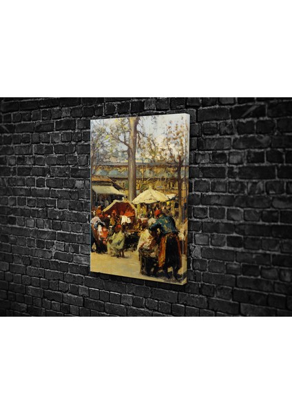 Fausto Zonaro- Market Kanvas Tablo