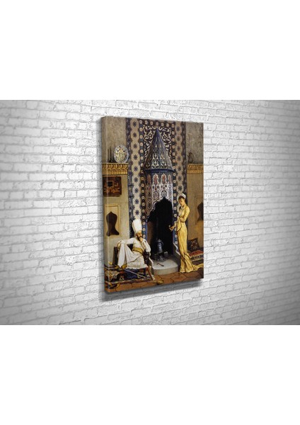 Osman Hamdi- Kahve Ocağı Kanvas Tablo