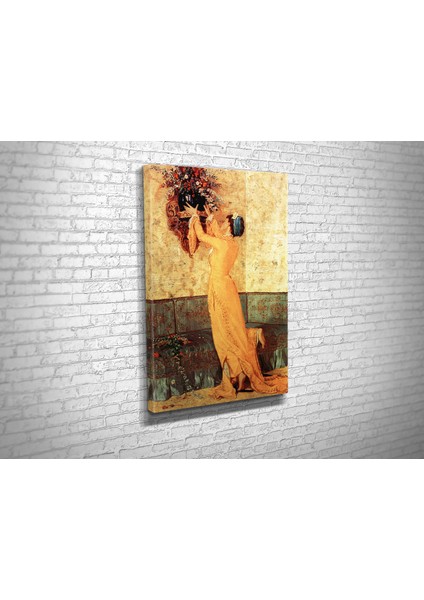 Osman Hamdi- Vazo Yerleştiren Kız Iı Kanvas Tablo fiyatları