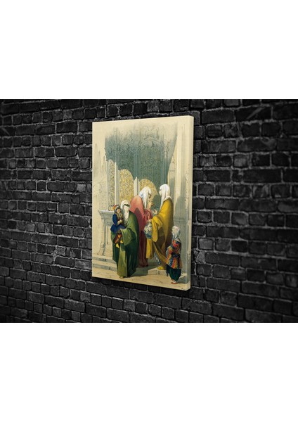 Amedeo Preziosi- Street Scene With Passer Kanvas Tablo
