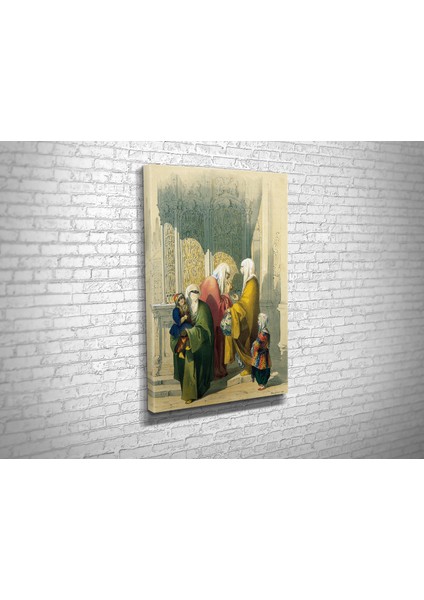 Amedeo Preziosi- Street Scene With Passer Kanvas Tablo
