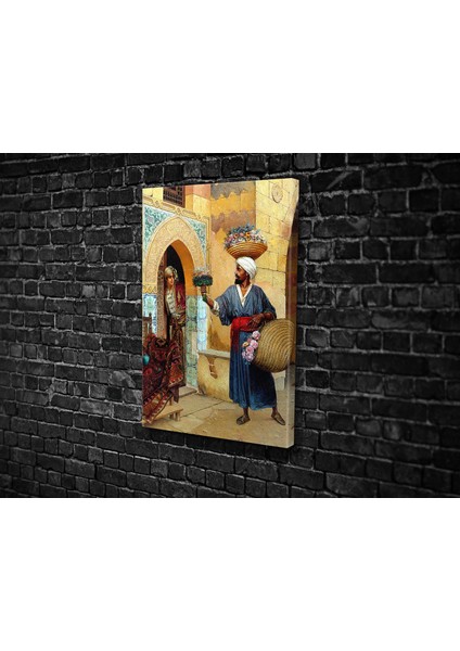 Rudolf Ernst- Flower Seller Kanvas Tablo fiyatları