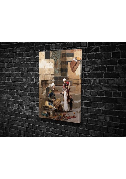 Raphael Von Ambros- The Old Shoe Maker Kanvas Tablo