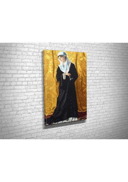 Osman Hamdi- A Lady Of Constantinople Kanvas Tablo fiyatları