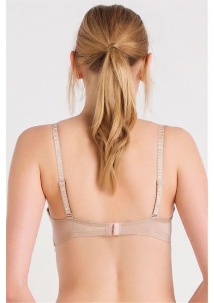 4592 Kadın Vizon Brode Dantelli Çıkarılabilir Dolgulu Süngerli Push-Up Sütyen fiyatları