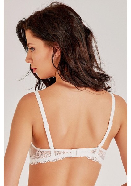 3912 Kadın Ekru Dantelli Süngerli Sütyen fırsatları