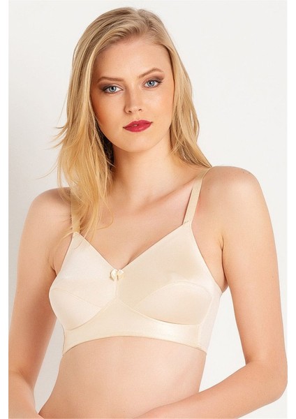 1722 Kadın Ten Düz Kumaşlı Balensiz Toparlayıcı Sütyen