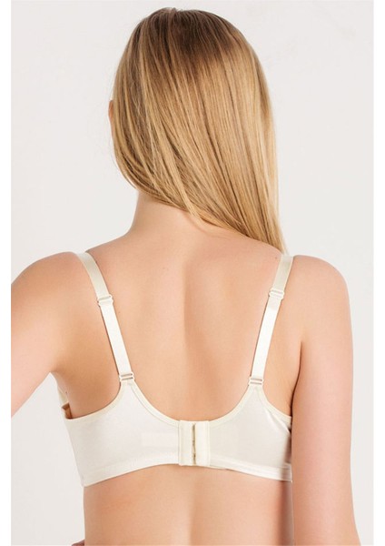 1783 Kadın Ekru Düz Kumaşlı Büyük Beden Toparlayıcı Içi Boş Sütyen fiyatları