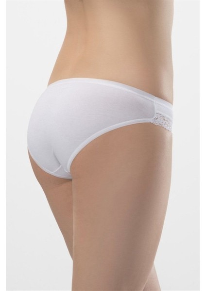 Kadın Beyaz 2'li Likralı Fistolu Bikini Külot 238 fiyatları