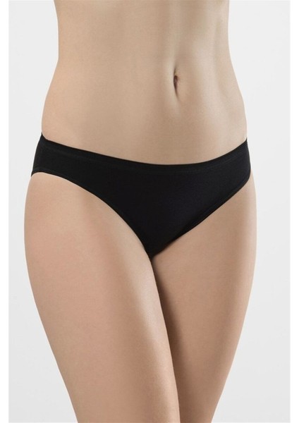 Kadın Siyah 2'li Likralı Bikini Külot 230
