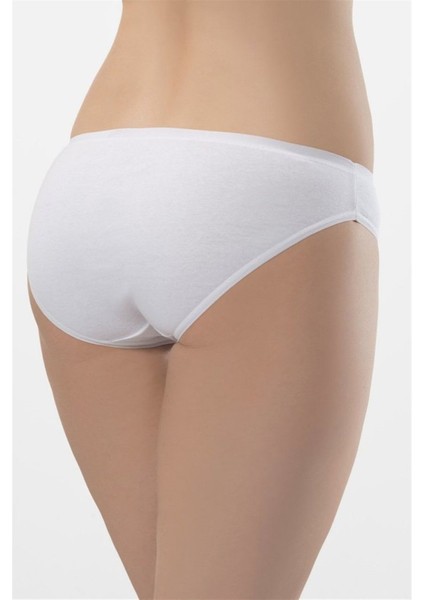 Kadın Beyaz 2'li Biyeli Bikini Külot 270