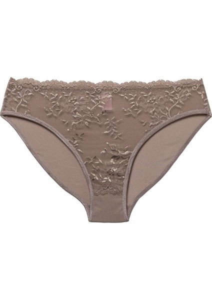 410 Kadın Vizon Yüksek Belli Dantelli Normal Külot fiyatları