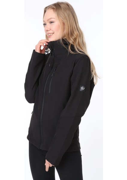 Kadın Su Rüzgar Geçirmez Softshell Spor Mont