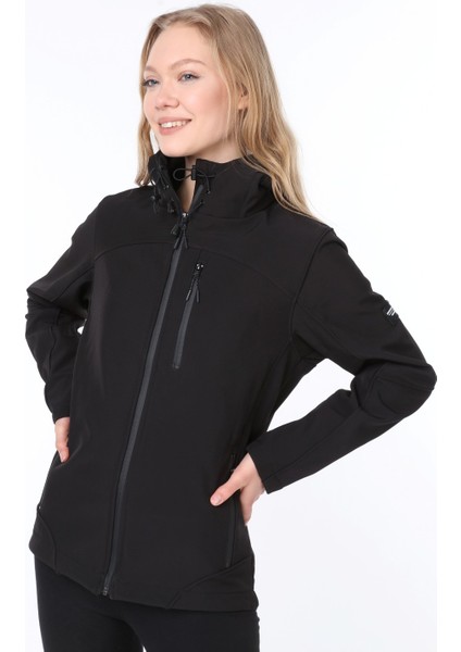 Kadın Su Rüzgar Geçirmez Softshell Spor Mont