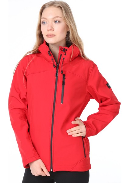 Kadın Su Rüzgar Geçirmez Softshell Spor Mont